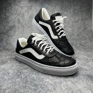 AA LEATHER Vans Old Skool Snake Leather Shoes